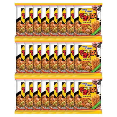 SAPPORO ICHIBAN Yakisoba, No.1 Tasting Instant Japanese Fried Noodles, Delicious Chow Mein (3.6 Oz. x 24 packs) | 24 Pack Case