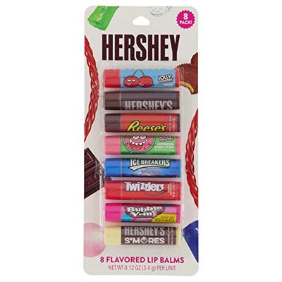 Taste Beauty for Hershey&#39;s Chocolate &amp; Candy Flavored Lip Balms - 8 Pack Favorite Candies Flavor