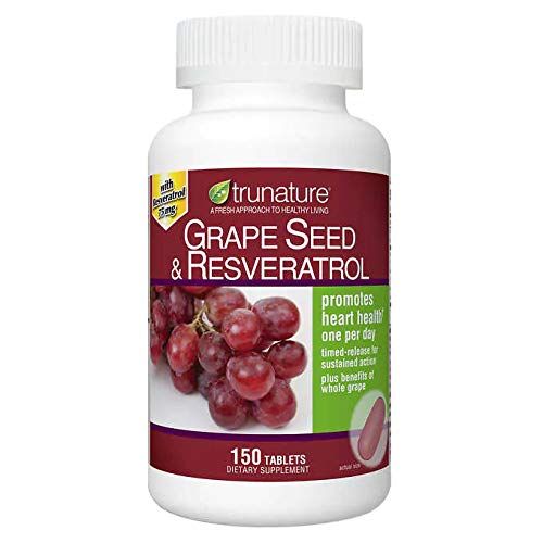 Trunature Grape Seed &amp; Resveratrol 150 Softgels, Bottle
