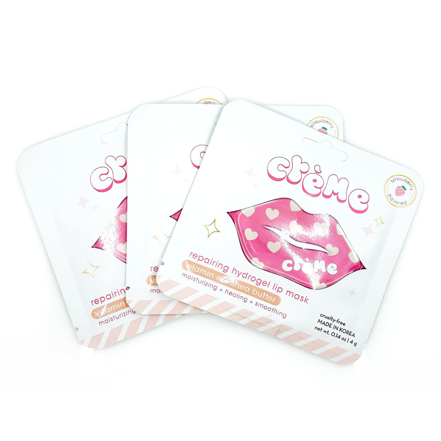 The Crme Shop Boba Bears Repairing Hydrogel Lip Mask, Lip Masks for Dry Lips, Hydrating Lip Mask, Vitamin E &amp; Shea Butter