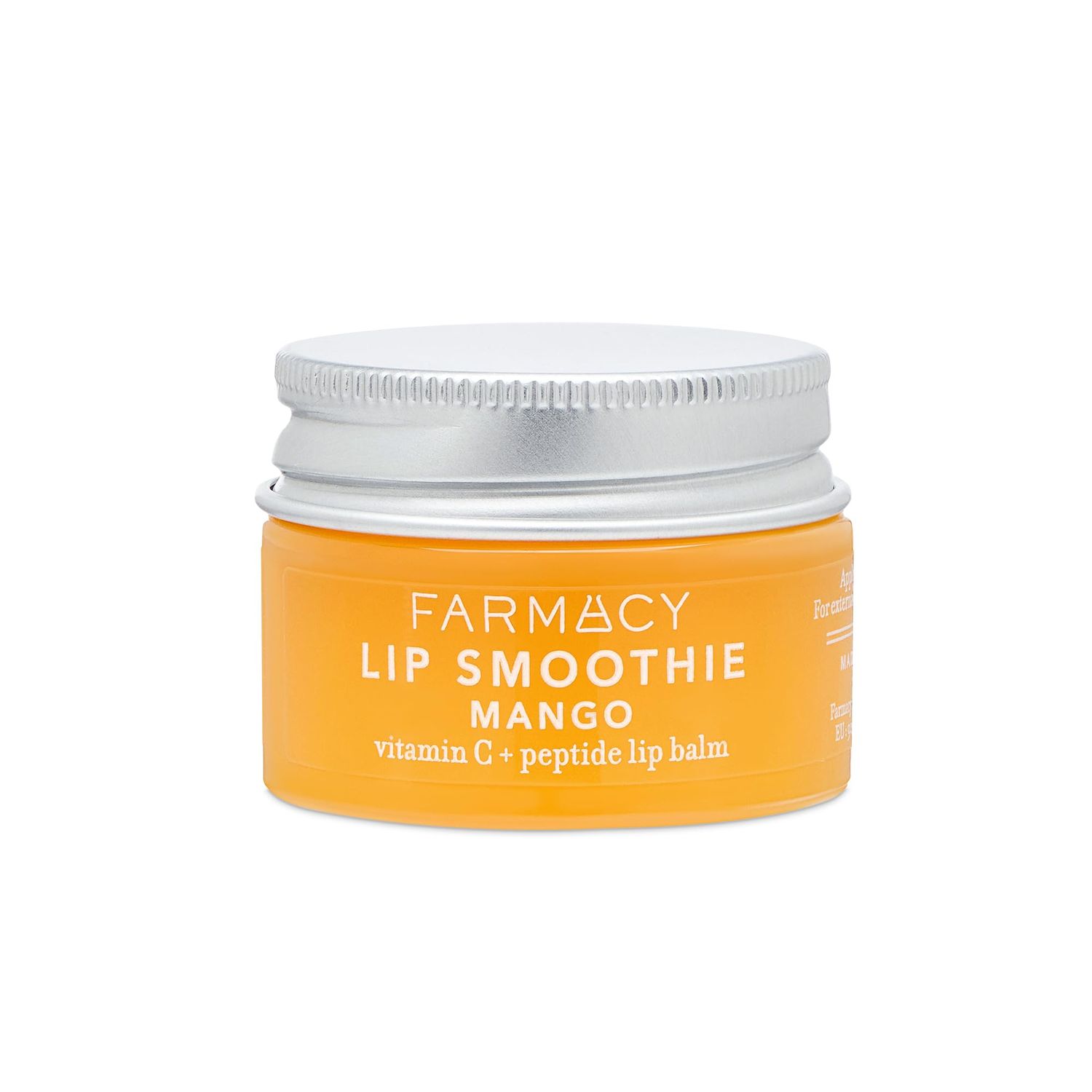 Farmacy Peptide Lip Smoothie - Hydrating Lip Balm with Vitamin C to Visibly Plump &amp; Smooth Lines - Nourishing Treatment with a High-Gloss Finish - Mango (10g)