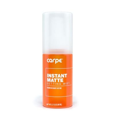 Carpe Matte Setting Spray Mist NEW Instant Matte Setting Spray for Sweat &amp; Oil Control - Ideal Setting Spray for Oily Skin - Lightweight Matte Finishing Spray For Makeup w/o Compromising Comfort