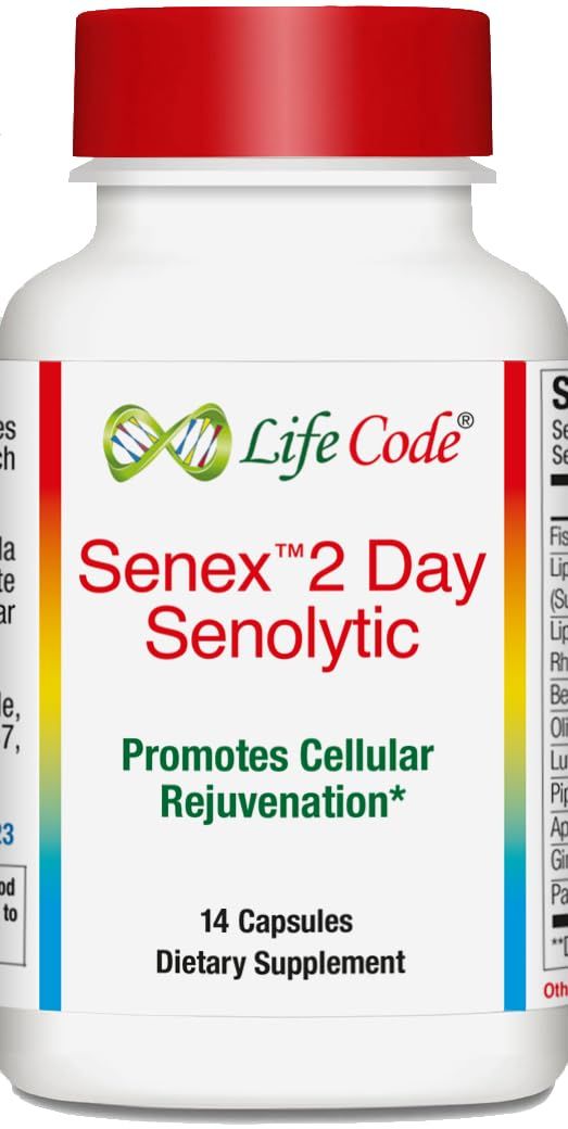 Senex 2 Day Senolytic Complex Supports Elimination of Senescient Cells, Rejuvenation, Anti-Aging with 10 Ingredients Including Fisetin, Quercetin, Apigenin, Luteolin, Piperlongumine, ...