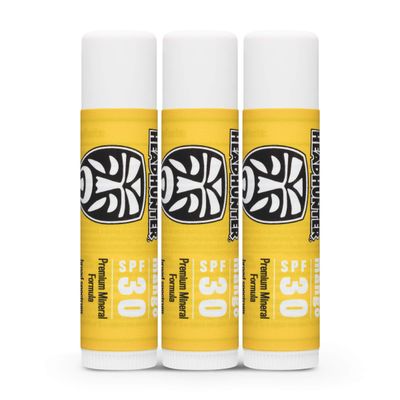 Headhunter Mango Sport Chapstick Sunscreen SPF 30, Natural Mineral Lip Balm For Sun Protection, Waterproof Lip Sunscreen For Ultra Sport Protection and Solar Defense, Reef Safe Sunblock Chap Stick ...