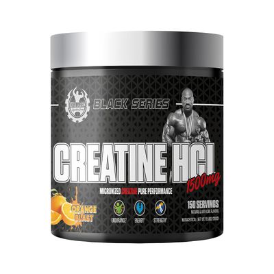 DEXTER JACKSON Black Series Creatine Hcl 1500mg | 300g (150 Serving, Orange Blast)