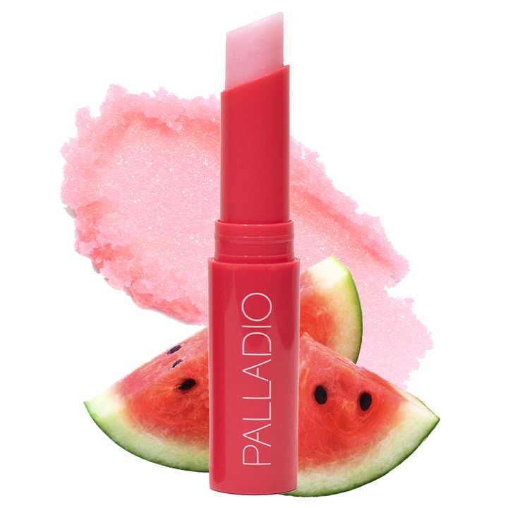 Palladio Lip Scrub Exfoliator Moisturizing Scented Lips Scrubber For Exfoliating &amp; Smoothing Lips, Infused With Watermelon Extract Coconut &amp; Vitamin E, Vegan &amp; Cruelty-free