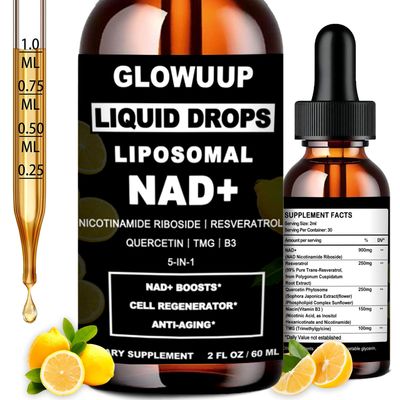 NAD Supplements For Women &amp; Men, Liposomal NAD Nicotinamide Riboside Resveratrol 900mg w. B3 Vitamin Quercetin TMG, Liquid Resveratrol NAD Plus Supplement for Anti-Aging Energy Focus Longevity