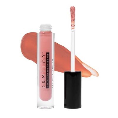 DRMTLGY Lip Silk SPF 40, Soft - Tinted Lip Balm &amp; Lip Oil with Mineral Sunscreen, Hydrating Lip Care with SPF, Non-Sticky Lip Gloss for Women, Moisturizing Lip Tint, FSA/HSA Eligible Skin Care Stick