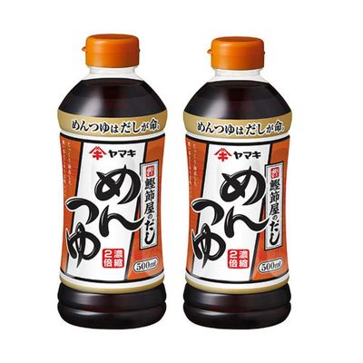 Mentsuyu - Japanese Versatile Noodle Soup Base - Dashi Base - 16.6fl oz - Set of 2