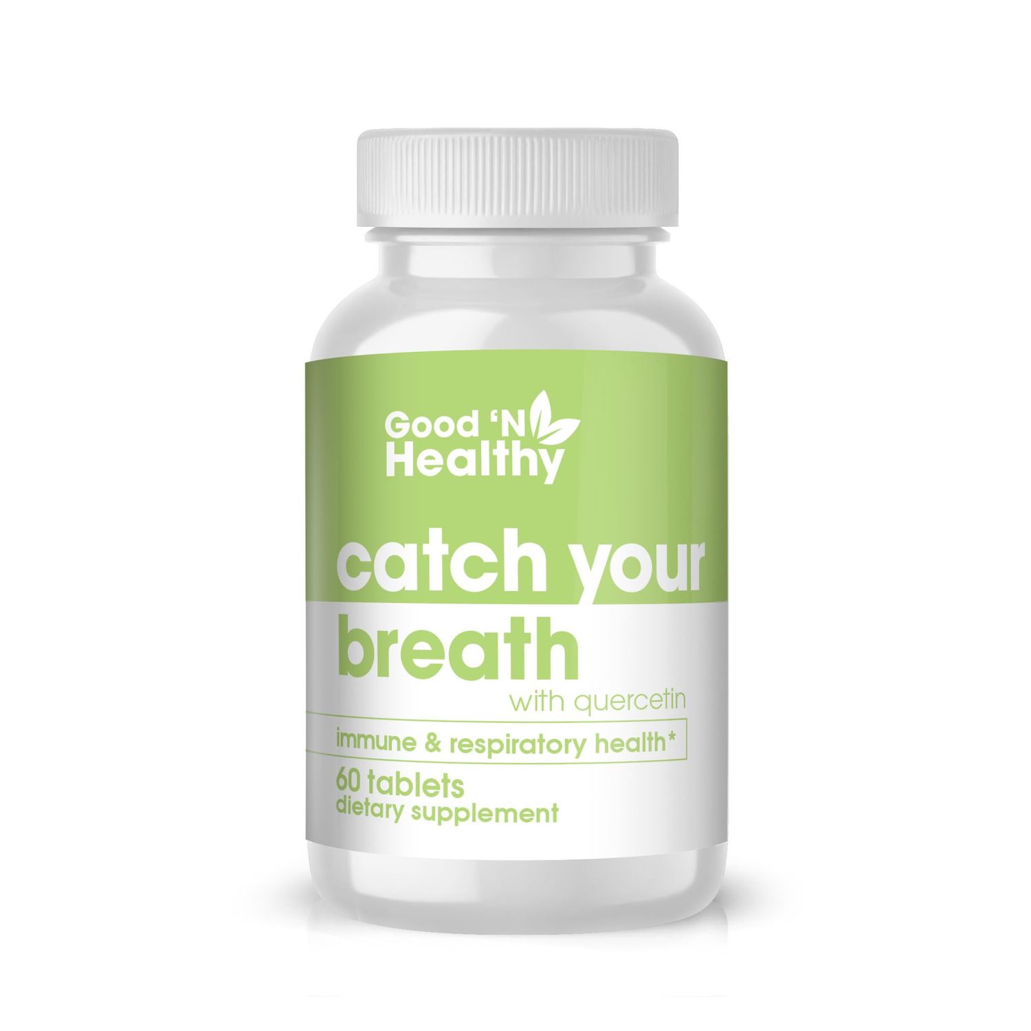 Good &#39;N Healthy Quercetin Catch Your Breath with Plant Based Quercetin Supplement for Improved Immune and Respiratory Health, 60 Tablets
