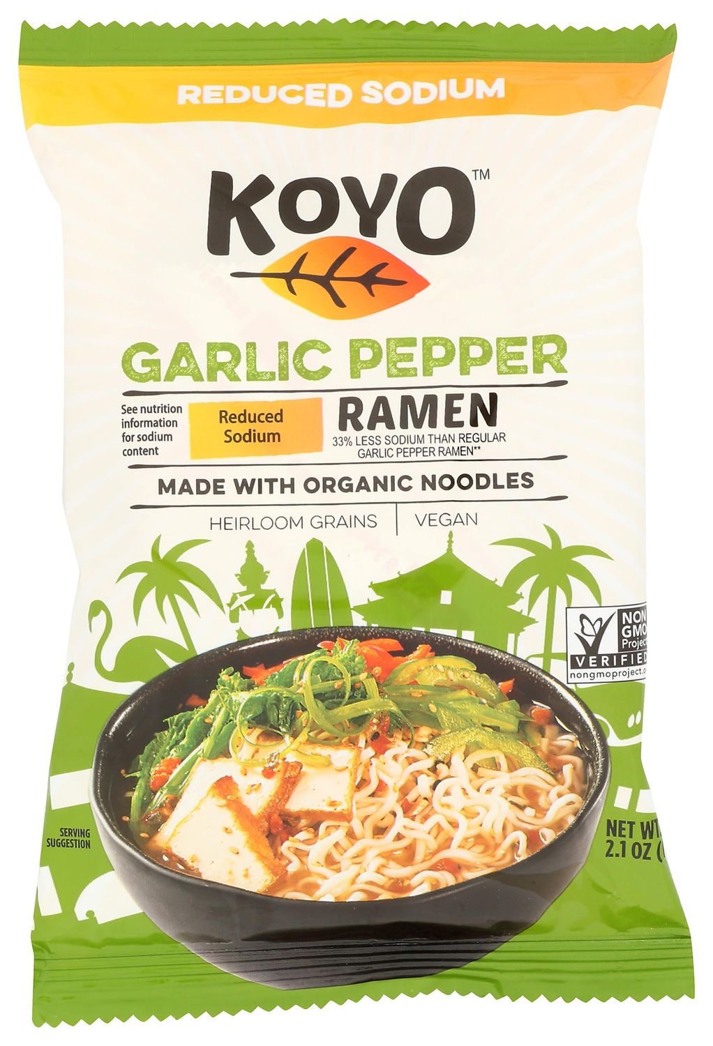 Koyo, Ramen Garlic Pepper, 2.1 Ounce