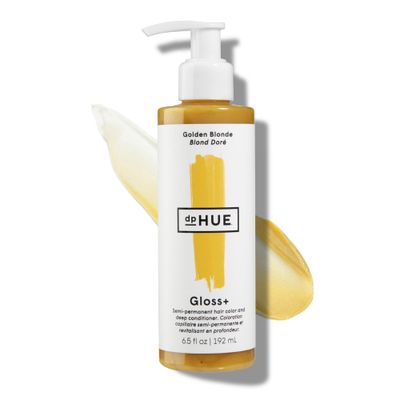 dpHUE Gloss, Golden Blonde - Conditioning Semi-Permanent Hair Gloss - For Light Blondes with Golden Tones - Lasts Up to 8 Washes - Vegan, Leaping Bunny Certified - 6.5 oz (8-12 Applications)