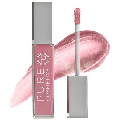 Pure Cosmetics Pure Illumination Lip Gloss - LED-lit Applicator w/Side Mirror - Non-Sticky, Moisturizing &amp; Hydrating Lip Glosses - Soothes &amp; Protects Dry Chapped Lips (Pouty Pink)