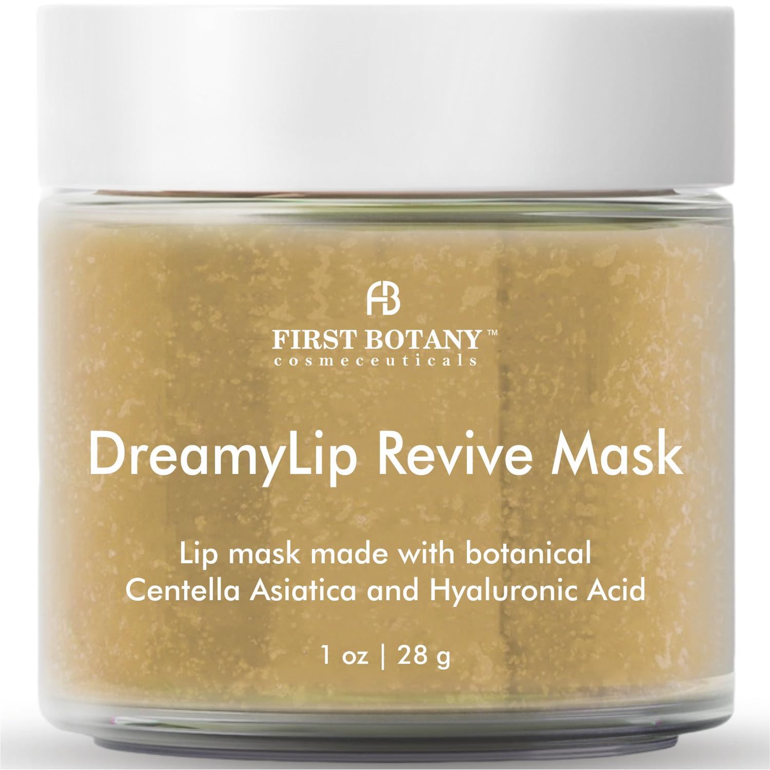 Lip Mask &amp; Lip Balm - 2 in 1 Nourishing &amp; Hydrating leave-on Overnight lip mask (Beige)