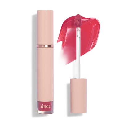 HINCE Mood Enhancer Water Liquid Glow - Non-Sticky &amp; Waterproof Lip Stain for Women - Long Wearing Lip Gloss for Natural and Glass Glow - Moisturizing Liquid Makeup, 0.16 fl.oz. (CHERISHED)