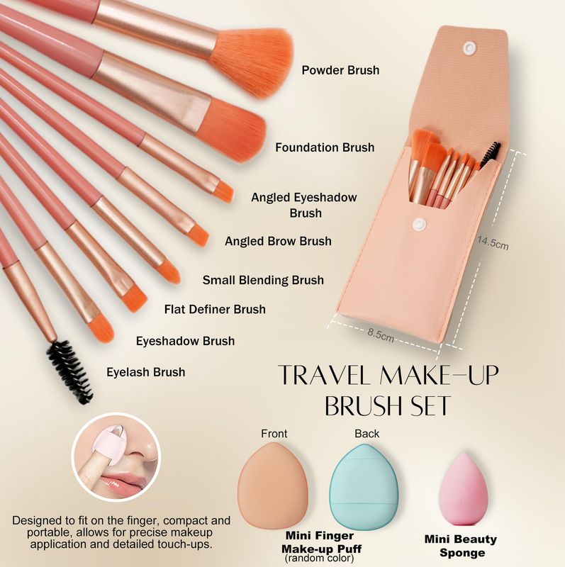 PrettyCare 38 pcs Mini Makeup Containers Set, Birthday Gifts for Women, Her, Mom, Travel Size Bottles Kits with Brushes, Mini Dropper Bottles, Spray Bottles, Lip Tubes for Skincare &amp; Essential Oil
