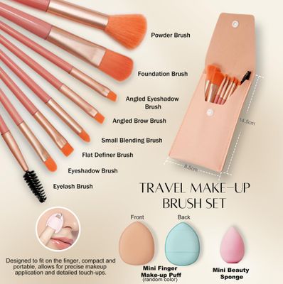PrettyCare 38 pcs Mini Makeup Containers Set, Birthday Gifts for Women, Her, Mom, Travel Size Bottles Kits with Brushes, Mini Dropper Bottles, Spray Bottles, Lip Tubes for Skincare & Essential Oil