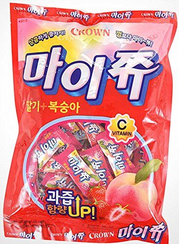 Crwon Maijju 328g /The Favorite Soft Chewable Fruit Candy Of Korean (Strawberrypeach mixed)