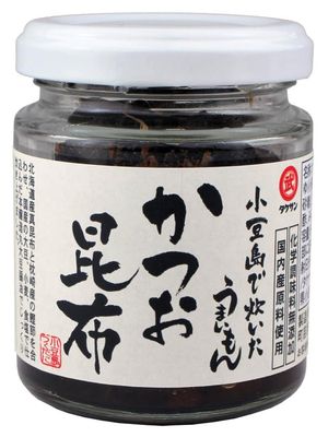 Takesan Tsukudani of Seaweed in bottle. TUKUDANI is a preserved food made with soy sauce. A traditional Japanese food that has been around for 400 years. (KATSUO KONBU of Bonito &amp; Kelp 1.8oz (50g))