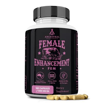 Beef Organ Supplement for Women - Supports Hormone Balance, Energy &amp; Wellness - Grass Fed, Pasture Raised Superfood - Liver, Heart, Kidney, Bone Marrow - Collagen, CoQ10, B12 - Female Support Blend