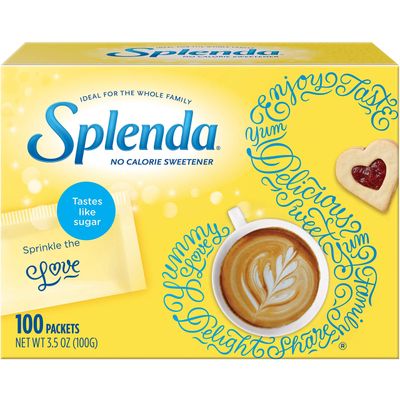 Splenda No-Calorie Sweetener Packets, 100 Count (Pack of 12)
