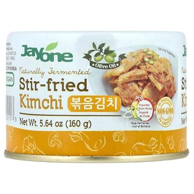 Korean Canned Kimchi, Napa Cabbage Kimchi, Naturally Fermented, Non-GMO, No preservatives, No additives- (Stir-Fried 5.64oz)