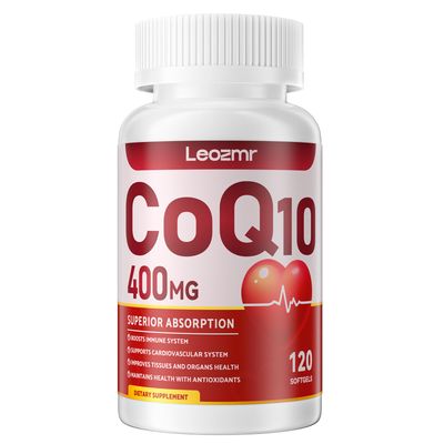 CoQ10-400mg-Softgels with PQQ, BioPerine &amp; Omega-3, Coenzyme Q10(Ubiquinone) Supplement for High-Absorption, Powerful-Antioxidant, Support Heart &amp; Energy-Production, 120 Servings