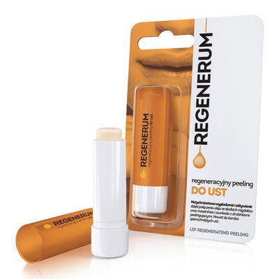 Regenerum - Lip Peeling - Intensive Moisturization &amp; Nourishment for Very Chapped Skin, Silica Exfoliation, Firmness Restoration, and Protection - 5g