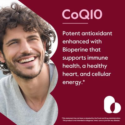 BESTVITE Coenzyme CoQ10 600mg per Capsule with Bioperine (60 Vegetarian Capsules) Naturally Fermented - No Titanium Dioxide - No Fillers - No Stearates - Vegan - Gluten Free - Non GMO