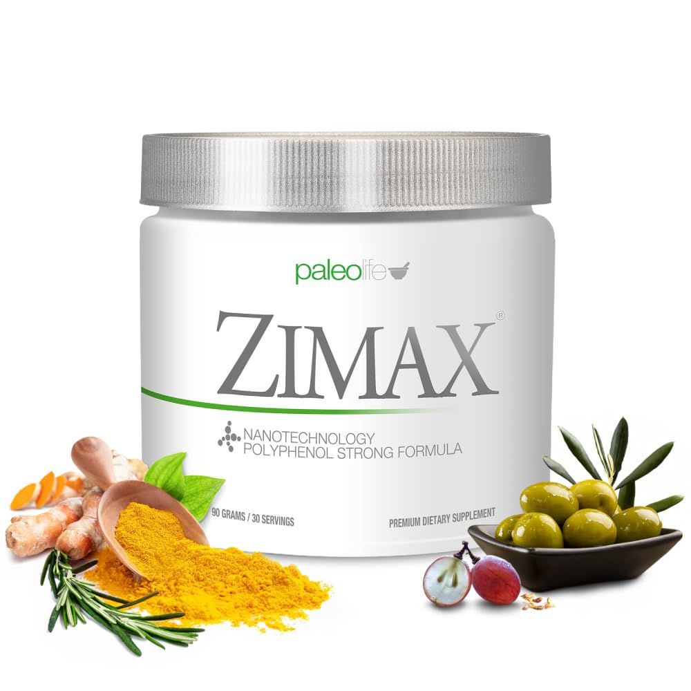 ZIMAX Super ANTIOXIDANT - 100 Natural - High Absorption Curcumin, Rosemary Extract, Grape Seed Extract, Olive Leaf Extract ORAC 3,451,770 (Canister) 90 Grams (1-Pack)