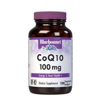 BlueBonnet Nutrition CoQ10 100 mg, Energy Production, Heart Health, Non-GMO, Gluten-Free, Soy-Free, Vegetarian Friendly, 120 Vegetarian Softgels, 120 Servings