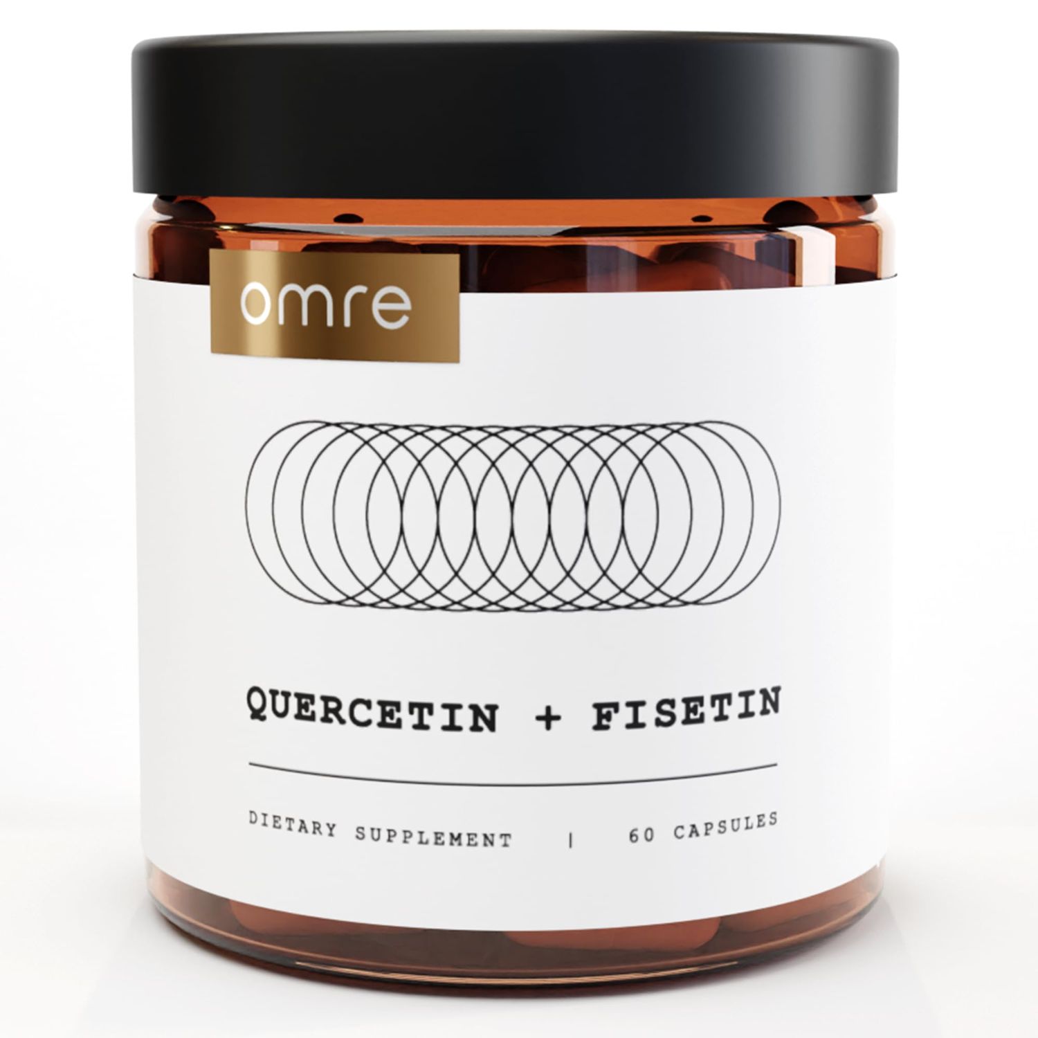 OMRE Quercetin and Fisetin Supplements - Third-Party Tested Senolytic Supplements for Aging Support - 500mg Quercetin Phytosome and 100mg Fisetin - Highly Bioavailable Forms