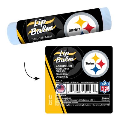 FANMATS 34733 Pittsburgh Steelers Smooth Mint SPF 15 Lip Balm