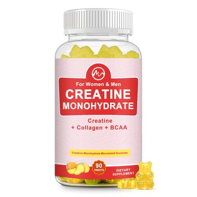 Creatine Monohydrate Gummy for Women &amp; Men, Creatine Supplements, Sugar Free, Chewable, for Muscle Support
