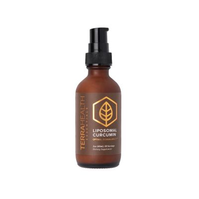Terra Health Essentials Liposomal Curcumin Drops - Joint Support Supplement with Turmeric and Black Pepper - 5X Higher Absorption and Great Tasting - 30 Servings - Vegan and All Natural