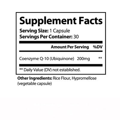 PureNature CoQ10-200mg Ubiquinone