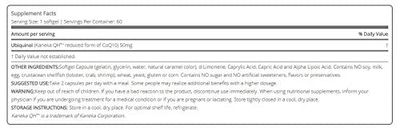 Win CoQ10 Pure Ubiquinol 50 Mg, 60 Servings