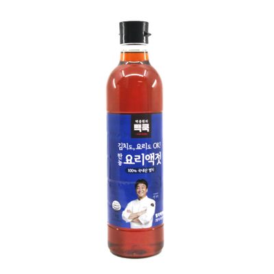 BC233 Korean Chief Baek Jong Won All Purpose Korean Seasoning Sauce Yangnyeomjang (Anchovy Fish Sauce, 1kg 35.27oz)