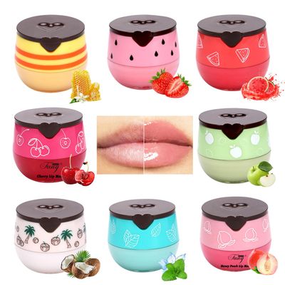 8PCS Bee Lip Balm Honey Pot - Lip Sleeping Mask - Lip Gloss for Women - Lip Mask Overnight Gift Set - Tinted Lip Balm - Easter Gifts - Honey,Cherry,Strawberry,Apple Lime,Watermelon,Mint,Coconut,Peach