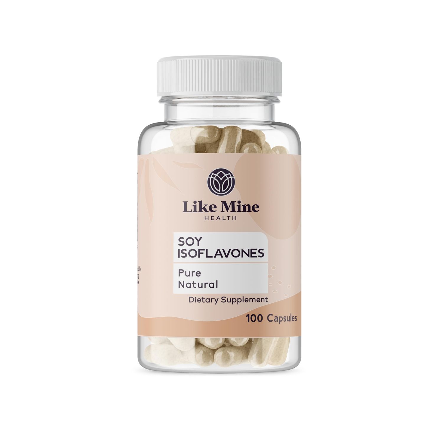 Like Mine Soy Isoflavones (100 Capsules), Pure &amp; Natural, Dietary Supplement, No Fillers