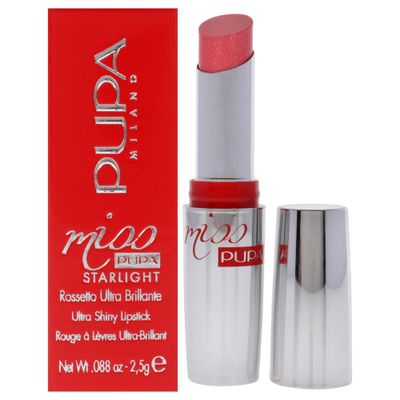 Pupa Milano Miss Starlight Ultra-Shiny Lipstick - Semi-Transparent Color And Micro Pearls - Balmy Texture - Extraordinary Radiance - Blends Gently On Lips - 705 Divine Diana - 0.88 Oz