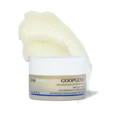 goop Beauty Nourishing Lip Repair Mask | Lip Hydration Treatment | Smooths, Plumps, &amp; Softens | Ceramides &amp; Vegan Lanolin | 0.3 oz