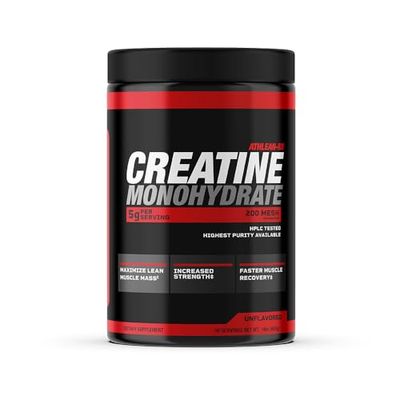 ATHLEAN-X X-CREATINE Pure Micronized Creatine Monohydrate Powder - Supports Muscle Strength, Power, and Recovery - Gluten-Free, Non-GMO, Performance Enhancing Supplement (90 Servings)