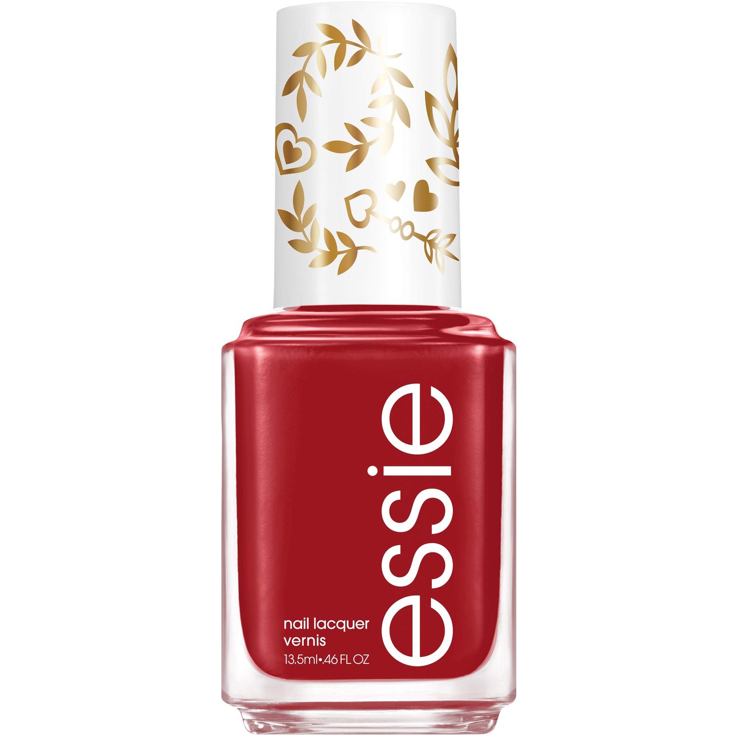essie Nail Polish Limited Edition Valentine&#39;s Day Collection Red Nail Color With A Cream Finish fluid_ounces, Tug At The Harpstrings, 0.46 Ounce