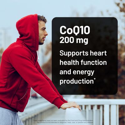 NatureWise CoQ10 200mg Softgels, High Potency Ubiquinone - Coenzyme Q10 Supplement - Antioxidant for Heart Health Energy - Vegan, Non-GMO, Gluten-Free - 90 Count3-Month Supply