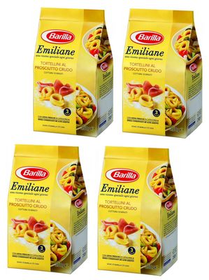 Barilla: &quot;Emiliane&quot; Dried Tortellini with Meat 8.8 Ounce (250g) Packages (Pack of 4) Italian Import