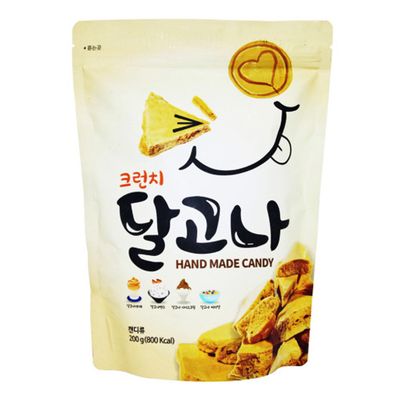 Sookwang K-Food Crunch Dalgona Korean Traditional Street Delight Sugar Candy, Sweet Treat for Movie Snack, Party_7.05 oz (200g)_1 Pack