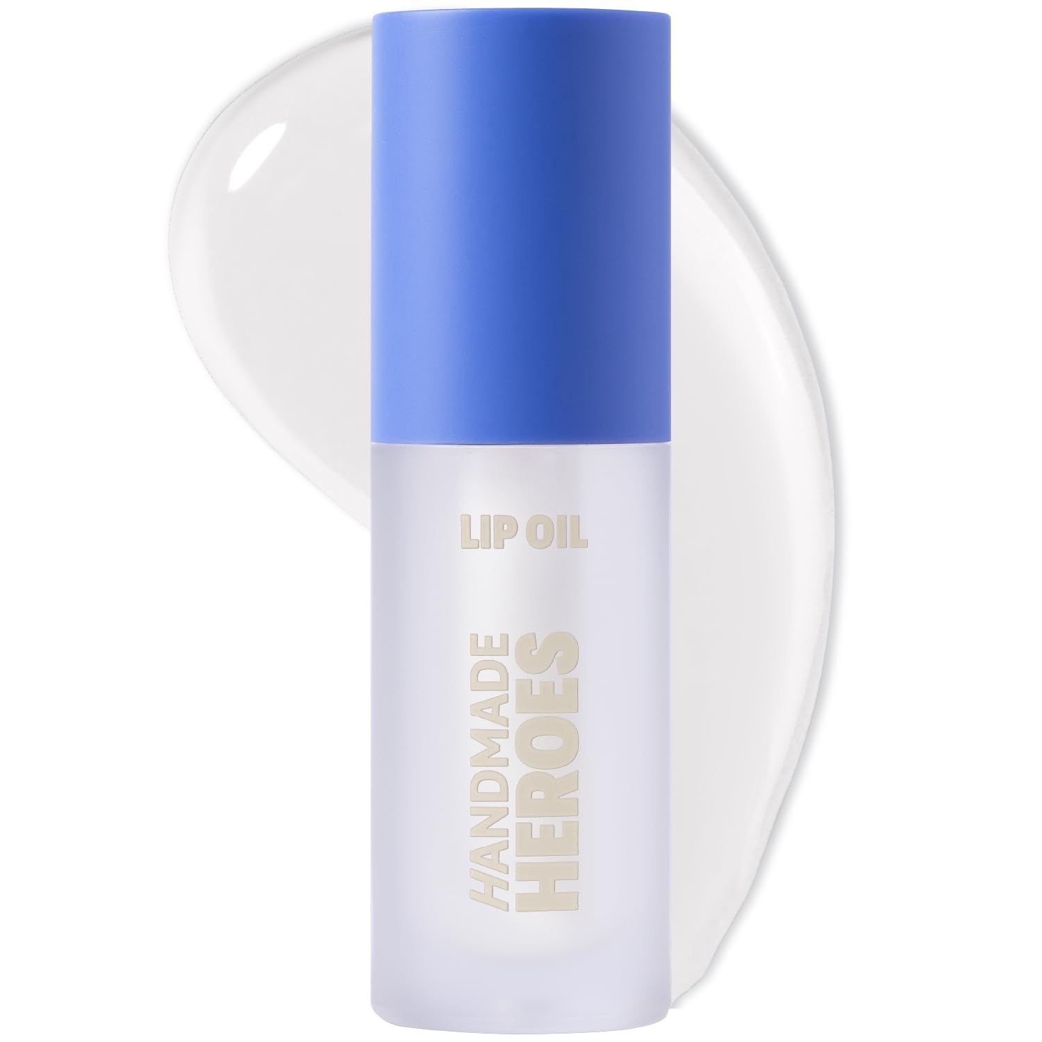 Handmade Heroes 100 Natural Vegan Lip Oil with Squalane Non-Sticky Lip Gloss Moisturizing, Shiny, Nourishing Korean Lip Gloss - Super Glaze (Clear)