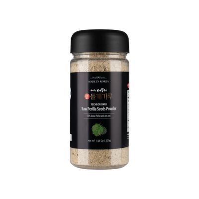 YECHEON OMUI Korean 100 Raw Peeled Perilla Seed Powder Flour 200g / 7 oz - Origin : South Korea to