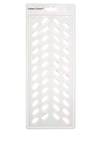 Crafter&#39;s Choice - Lip Balm Tube Filling Tray - Silicone Tray for Filling Lip Balm Tubes and Cosmetic Products - OVAL - 3002